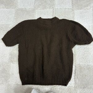 Women’s Brown Knit Shirt